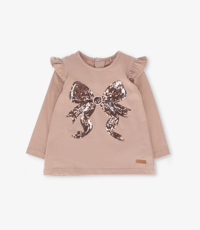 POLERA MANGA LARGA BEBE  L120122614 BEIGE LIMONADA - 2
