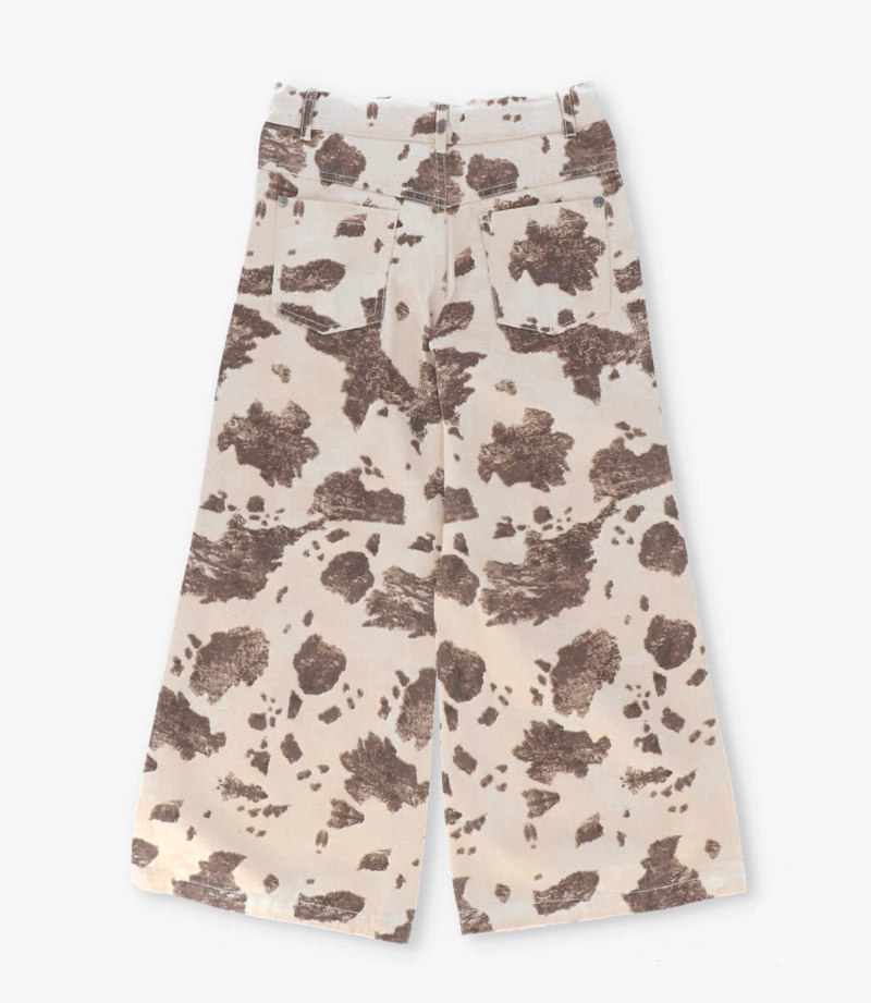 JEANS NIÑA ANIMAL PRINT ABRIGADO L111122608 CRUDO LIMONADA - 4