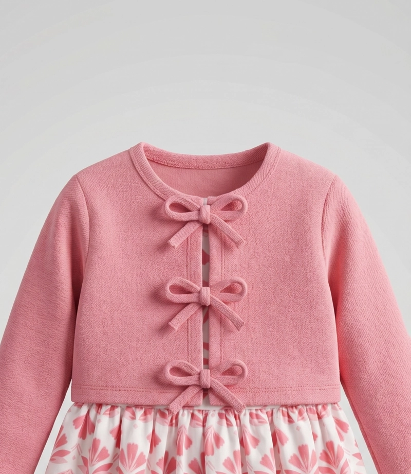 VESTIDO BEBE  L12131270278 CORAL LIMONADA - 4