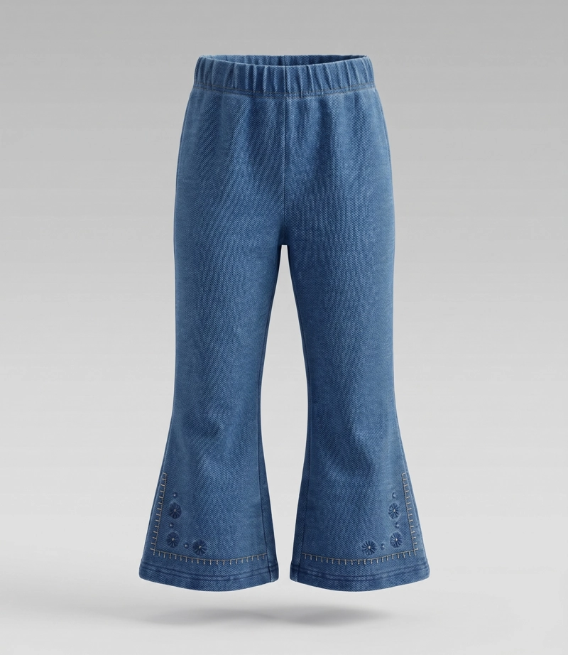 CALZA NINA FLARE  L11721270158 AZUL LIMONADA 3