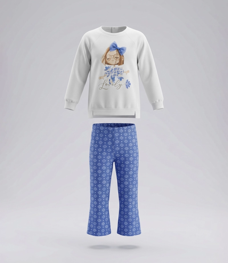 CONJUNTO BEBE BOHO CON FLORES L12221270103 CRUDO LIMONADA 24 meses