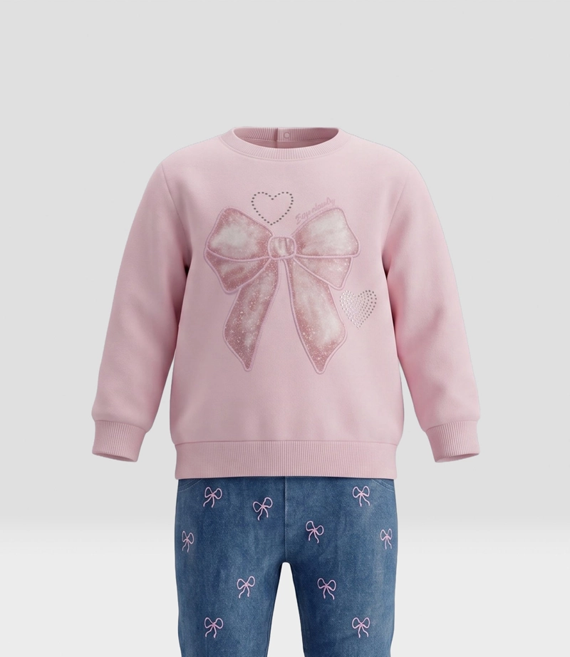 CONJUNTO RECIEN NACIDA  L13221270702 ROSADO LIMONADA - 4