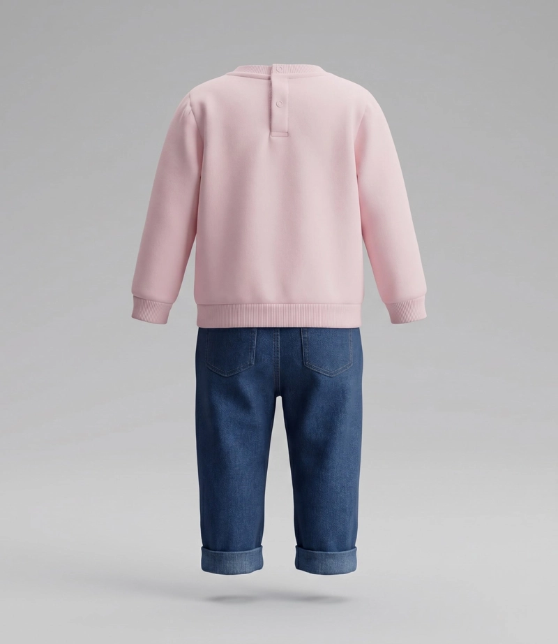 CONJUNTO RECIEN NACIDA  L13221270702 ROSADO LIMONADA - 5