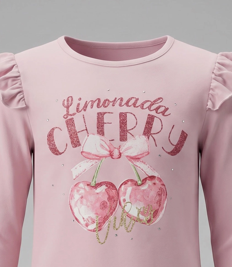 POLERA MANGA LARGA NIÑA  L11011270702 ROSADO LIMONADA - 4
