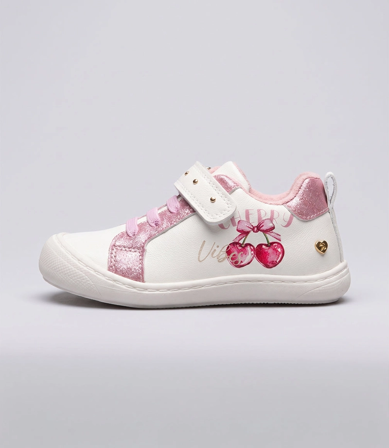 ZAPATILLA BEBE CON CHERRY L45391270803 CRUDO LIMONADA - 1