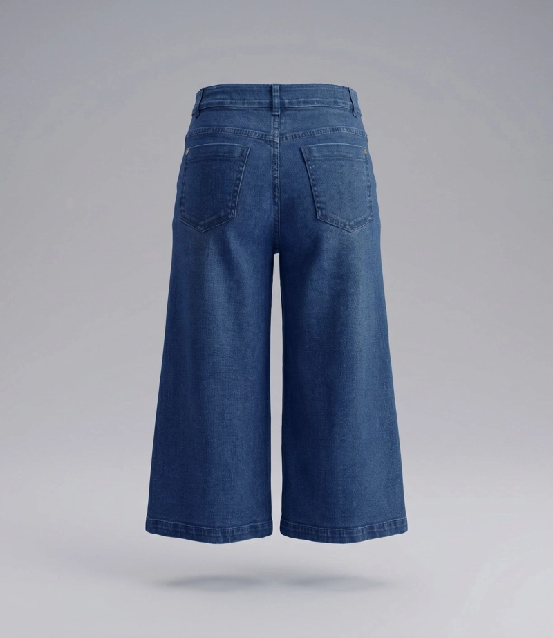 JEANS NIÑA WIDE LEG CHERRY L11111270409 DENIM AZUL LIMONADA - 2