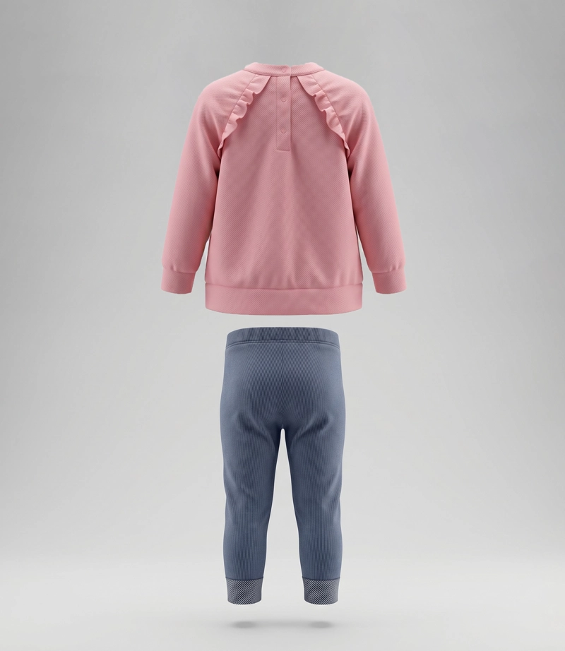 CONJUNTO BEBE CON ESTAMPADO L12221270478 CORAL LIMONADA - 3