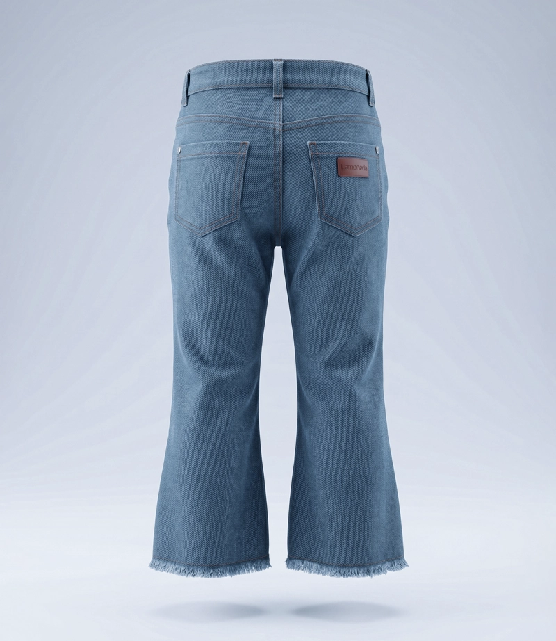 JEANS NIÑA ACAMPANADO  L11111270174 DENIM CELESTE LIMONADA - 3