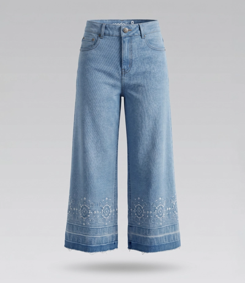 JEANS NIÑA ACAMPANADO  L11111270274 DENIM CELESTE LIMONADA - 2