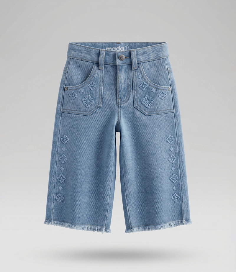 JEANS BEBE BOHO L12111270274 DENIM CELESTE LIMONADA 12 meses