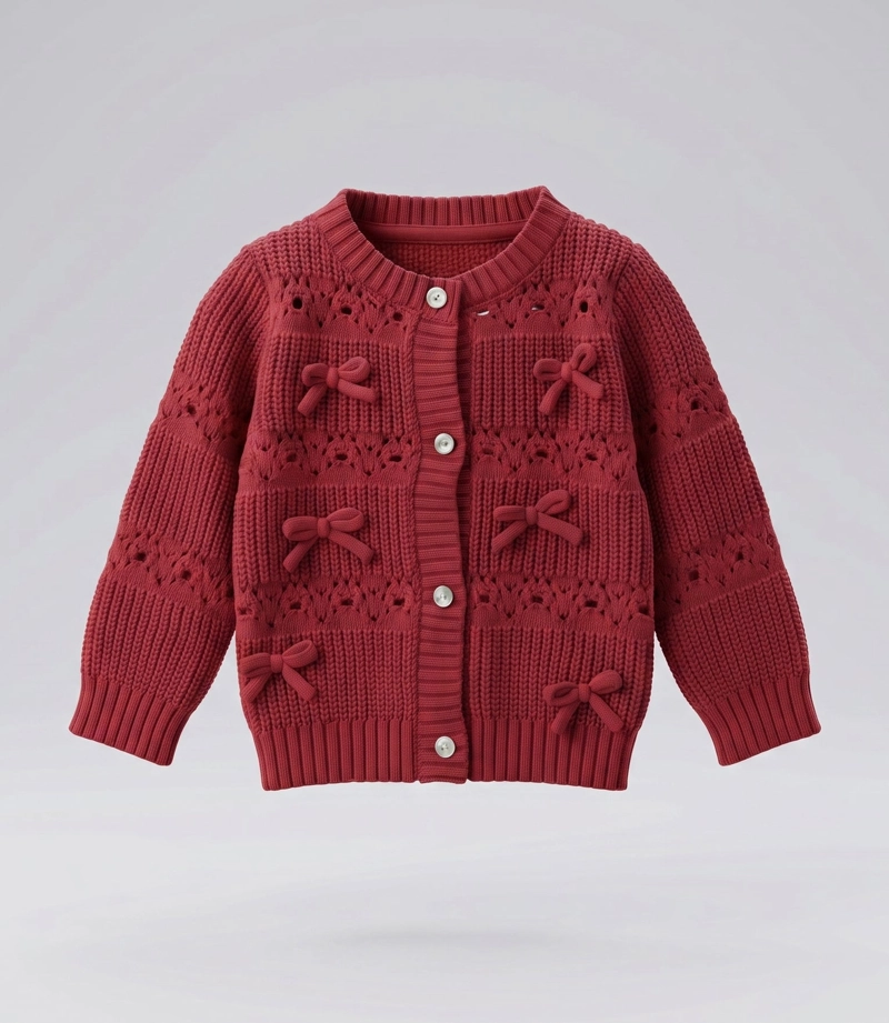 CHALECO BEBE CARDIGAN  L12061270288 FRAMBUESA LIMONADA - 4