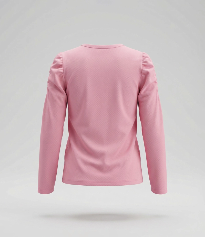 POLERA MANGA LARGA NIÑA  L11011270978 CORAL LIMONADA - 3