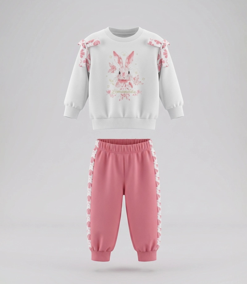 BUZO BEBE CON CONEJO L12191270178 CORAL LIMONADA - 2