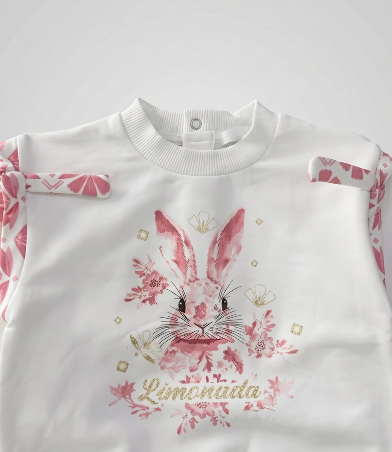 BUZO BEBE CON CONEJO L12191270178 CORAL LIMONADA - 4
