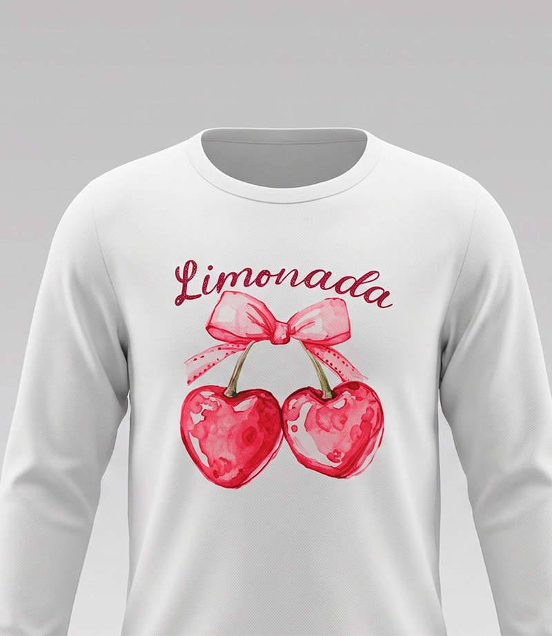 POLERA MANGA LARGA NIÑA CHERRY L11011270503 CRUDO LIMONADA - 3