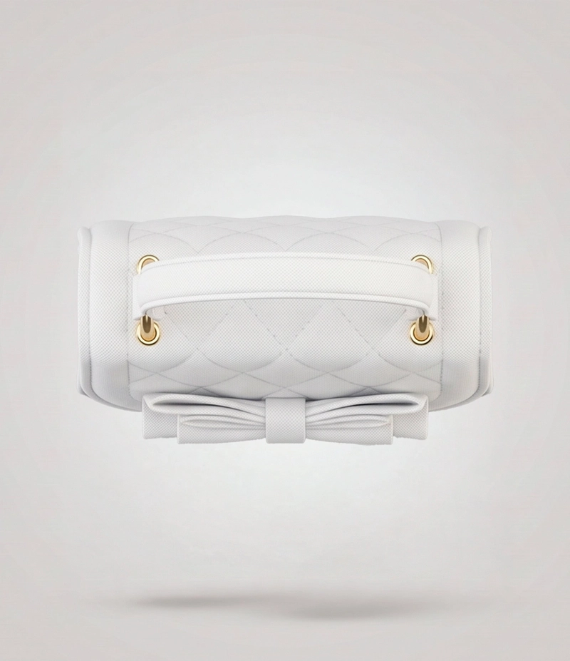 CARTERA NIÑA CON LAZO L91671270299 BLANCA LIMONADA - 3