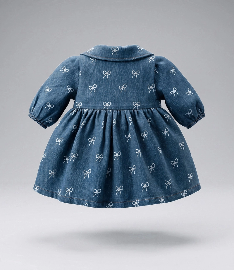 VESTIDO MANGA LARGA RECIEN NACIDA  L13131270374 DENIM - 2