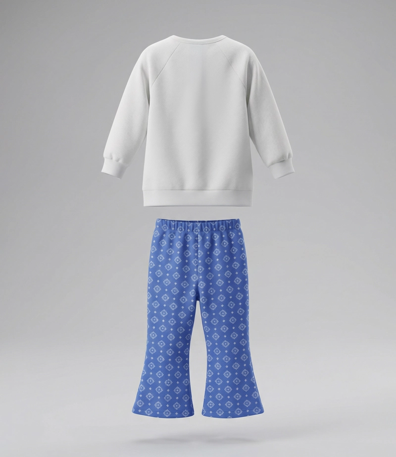 CONJUNTO POLERON Y CALZA NIÑA  L11221270103 CRUDO LIMONADA - 3