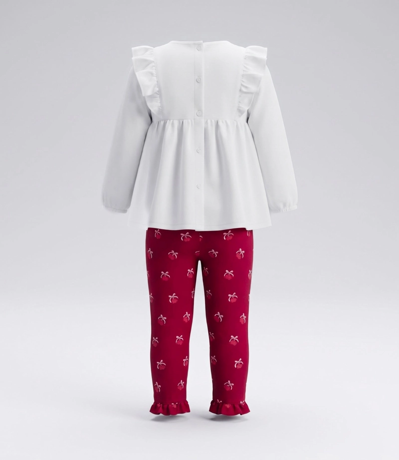 CONJUNTO BEBE CON CHERRY L12221270703 CRUDO LIMONADA - 3