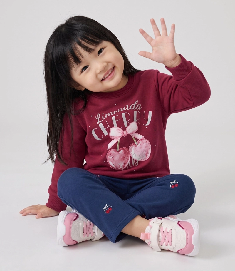 CONJUNTO BEBE CON CHERRY L12221270688 FRAMBUESA LIMONADA - 1