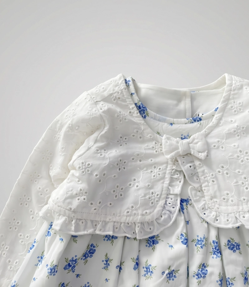 VESTIDO RECIEN NACIDA  L13131270103 CRUDO LIMONADA - 4