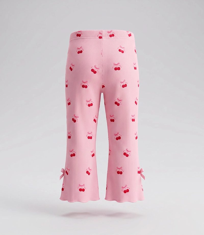 CALZA BEBE FLARE ACANALADA L12721270402 ROSADO LIMONADA - 2