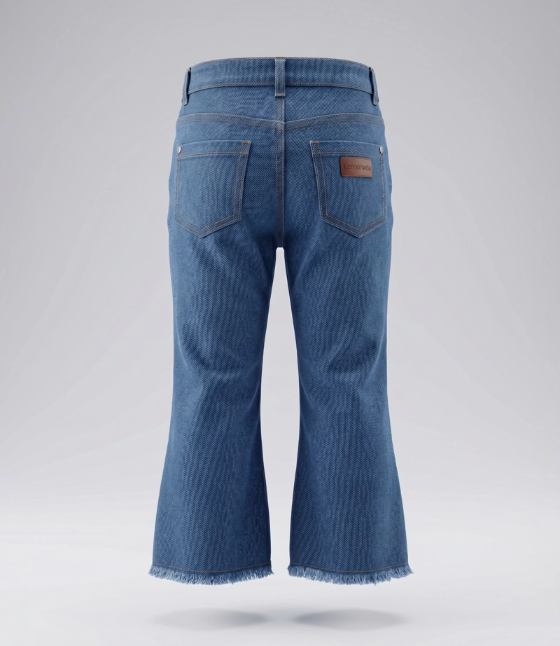 JEANS NIÑA ACAMPANADO  L11111270109 DENIM AZUL LIMONADA - 3