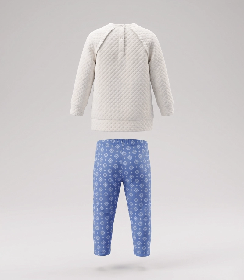 CONJUNTO BEBE BOHO L12221270203 CRUDO LIMONADA - 2