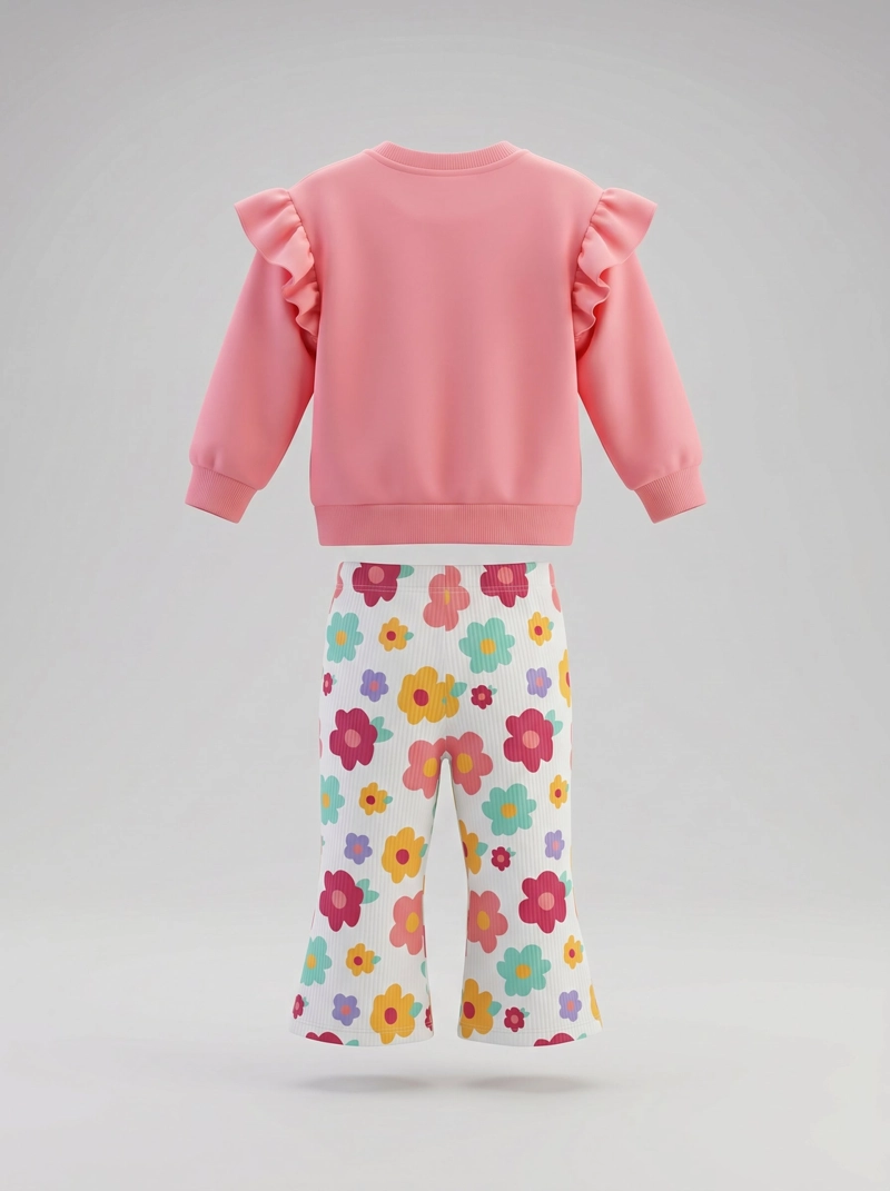 CONJUNTO BEBE FLOREADO CON VUELOS F12221270178 CORAL 4 KIDS - 3