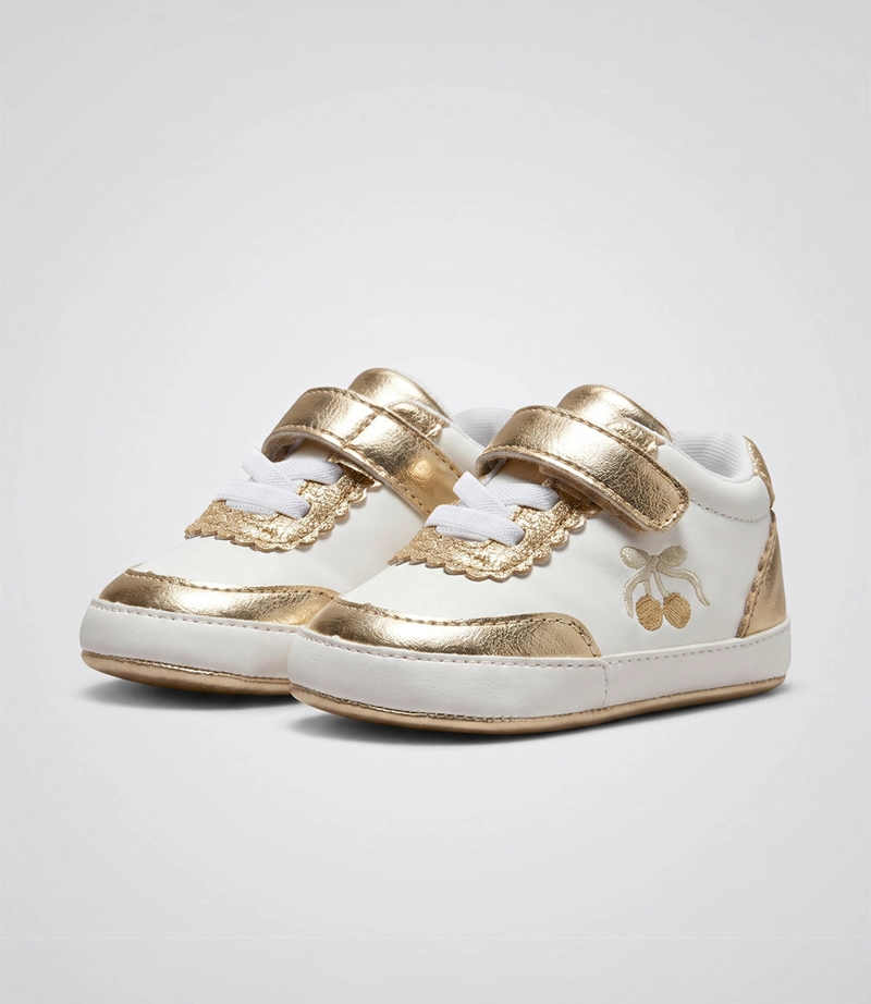 ZAPATILLA RECIEN NACIDA BRILLOS L43391270389 DORADO LIMONADA - 1
