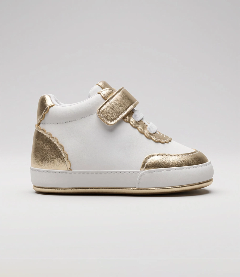 ZAPATILLA RECIEN NACIDA BRILLOS L43391270389 DORADO LIMONADA - 3