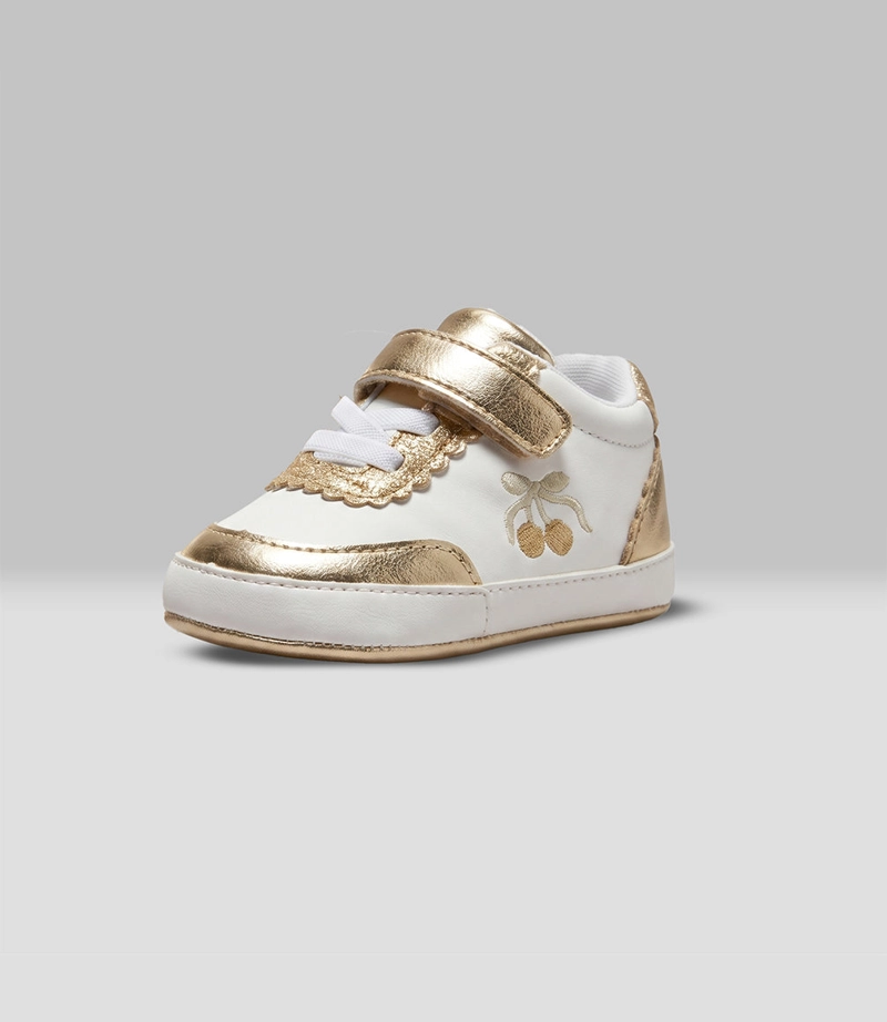 ZAPATILLA RECIEN NACIDA BRILLOS L43391270389 DORADO LIMONADA - 4
