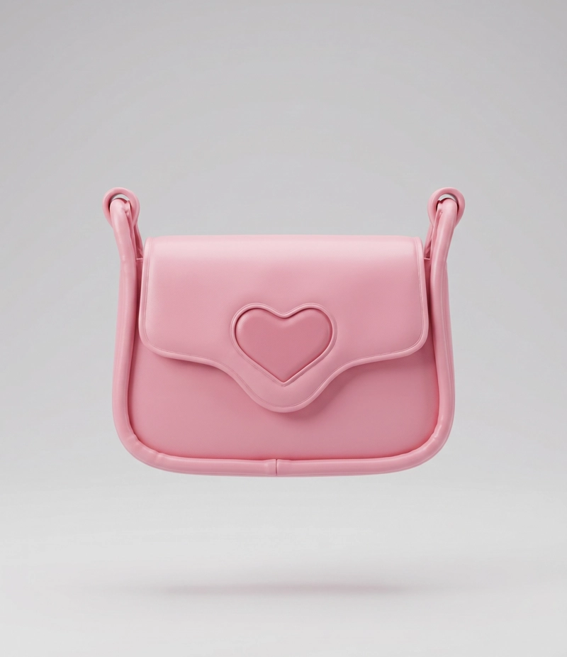 CARTERA NIÑA CON CORAZON L91671270199 ROSADA LIMONADA - 2