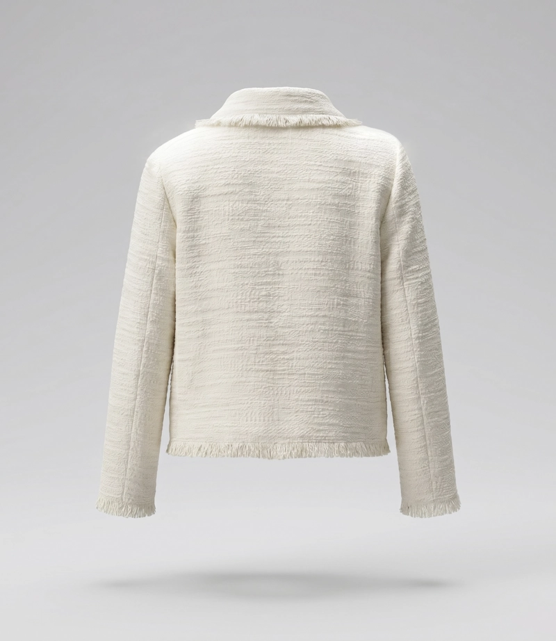 CHAQUETA BEBE BORDADA CON CHERRY L12071270303 CRUDO LIMONADA - 3