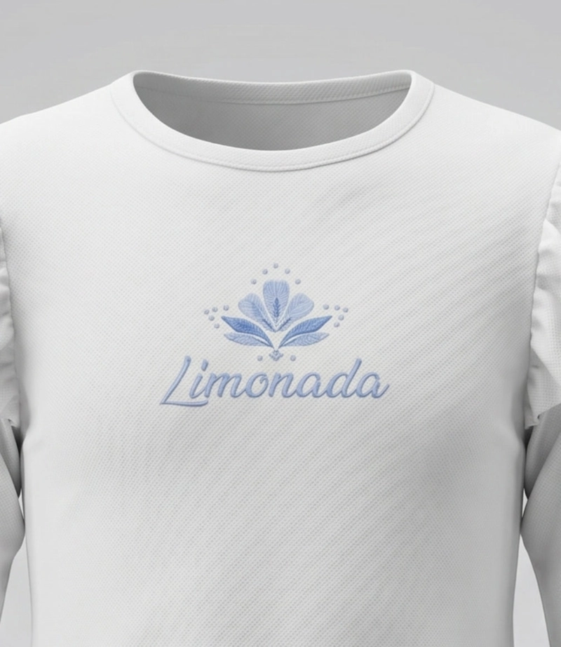 POLERA MANGA LARGA NIÑA  L11011270203 CRUDO LIMONADA - 4