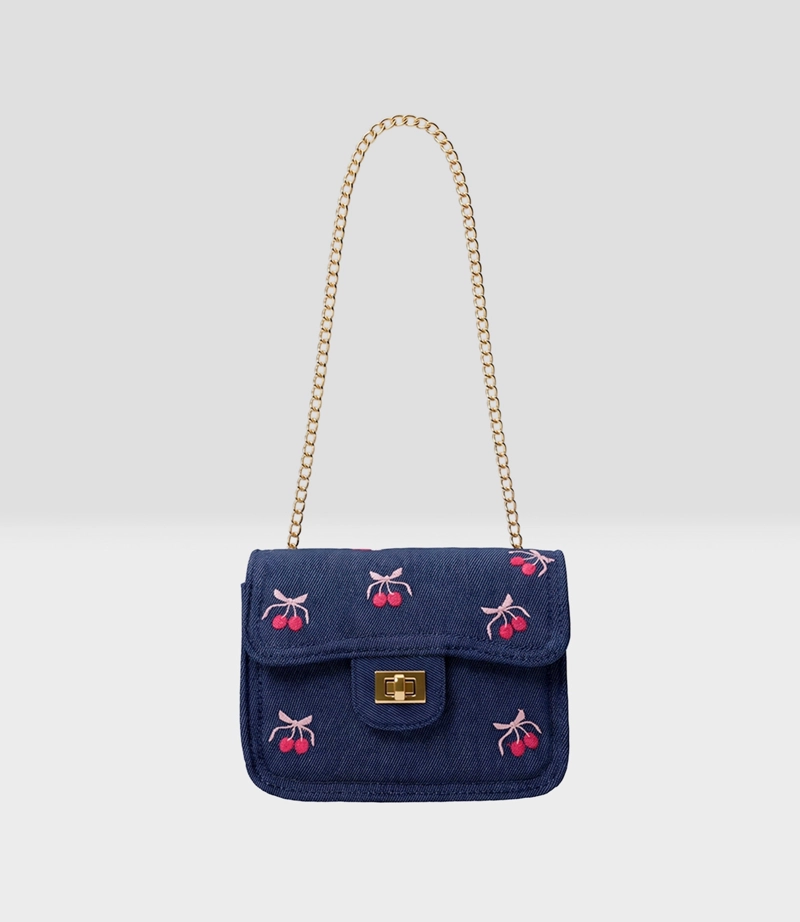 CARTERA NIÑA  L91671270609 DENIM AZUL LIMONADA - 2