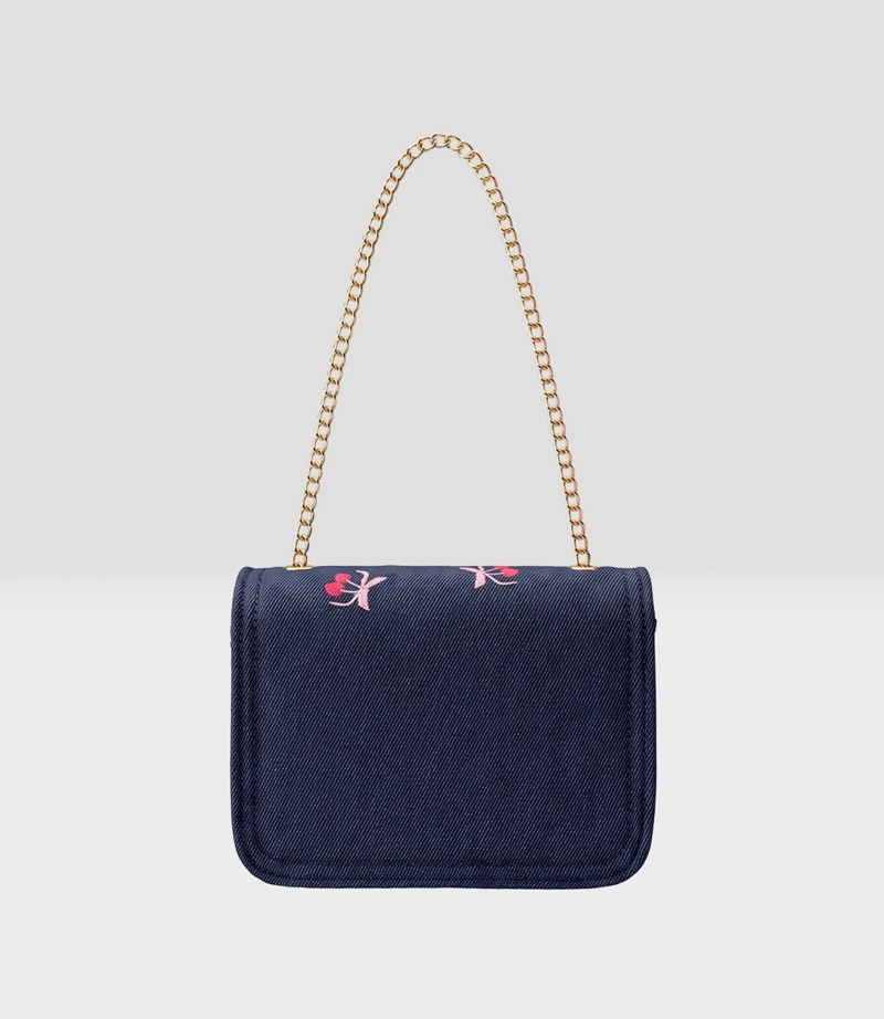 CARTERA NIÑA  L91671270609 DENIM AZUL LIMONADA - 3