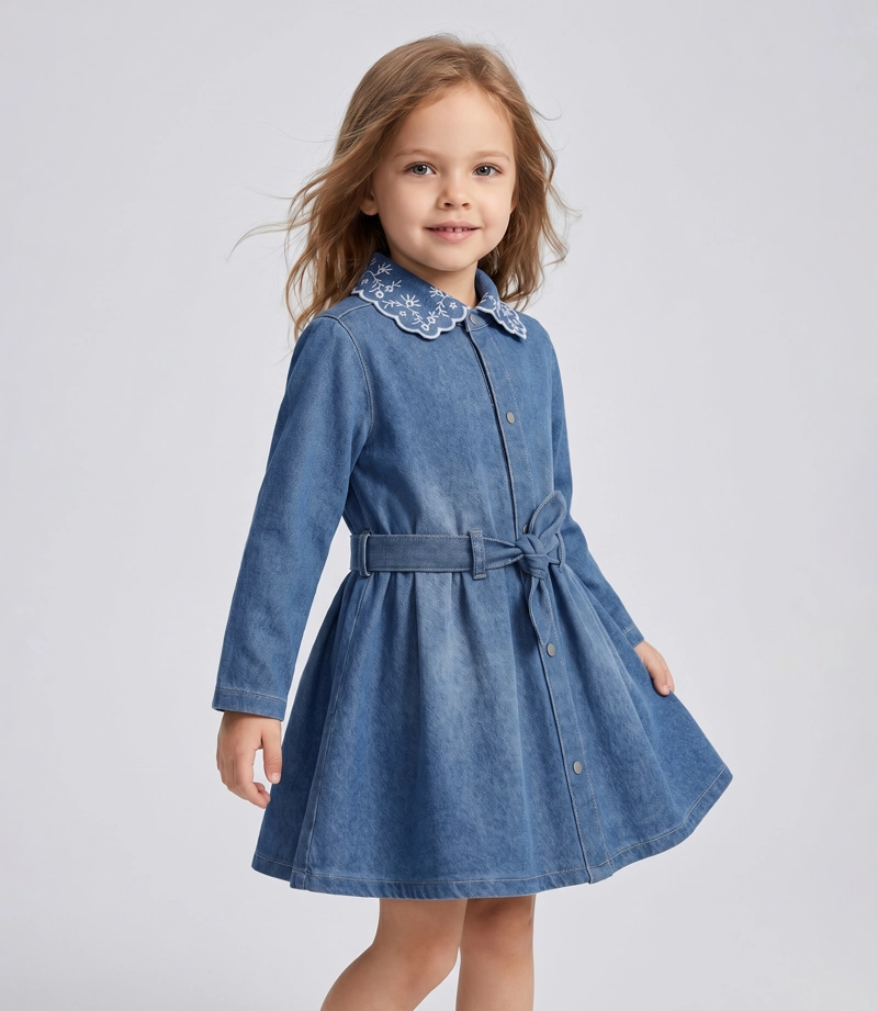 VESTIDO BEBE  L12131270174 DENIM  LIMONADA 24 meses
