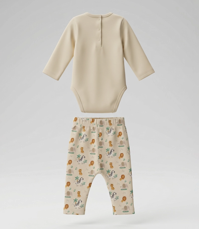 CONJUNTO RECIEN NACIDO ANIMALES V13221270103 CRUDO 4 KIDS - 3