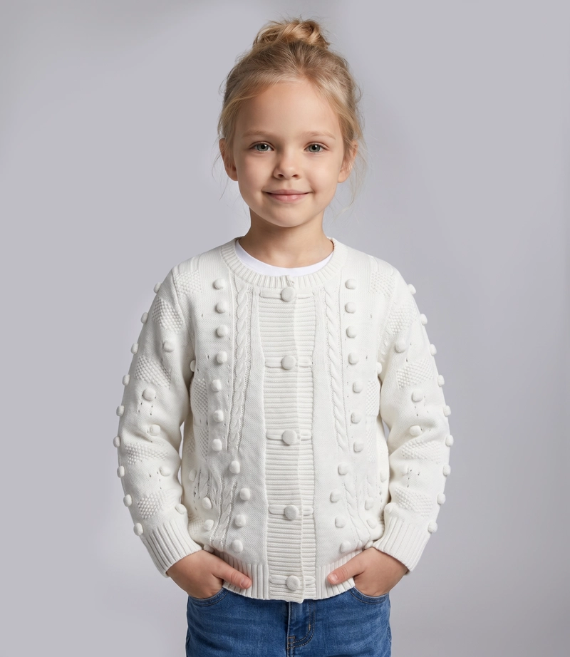 CHALECO BEBE CARDIGAN  L12061270103 CRUDO LIMONADA - 1