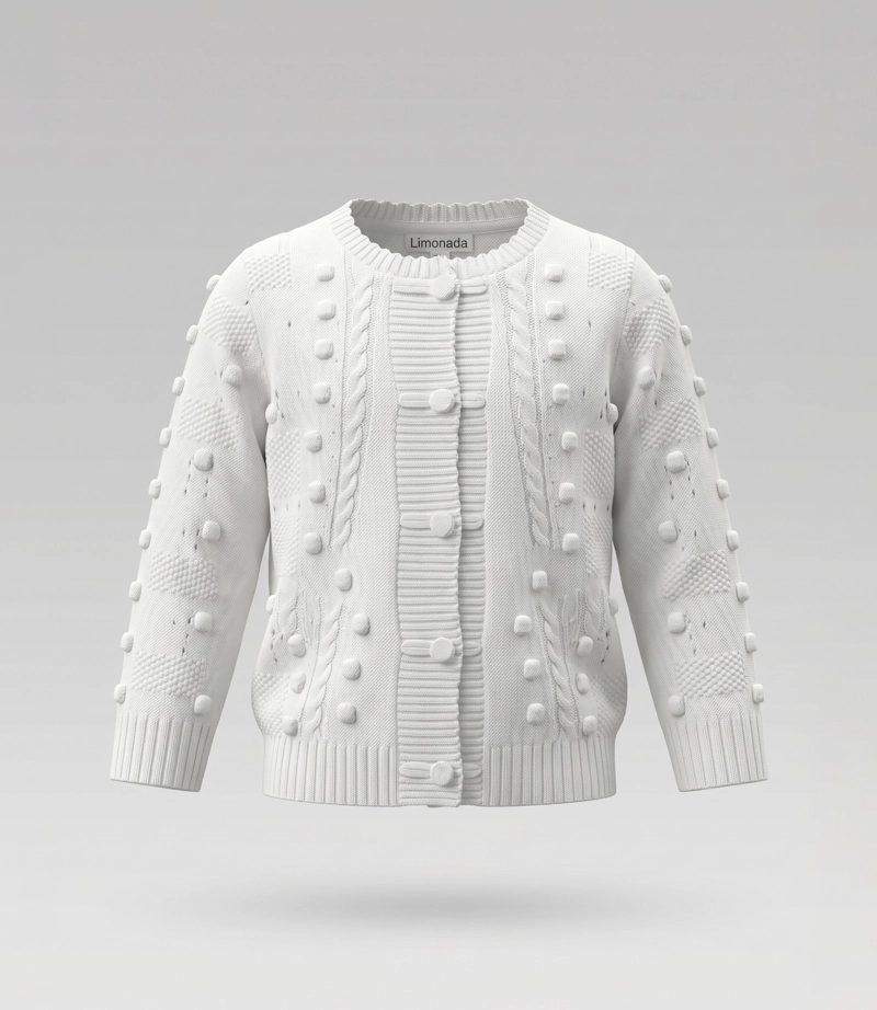 CHALECO BEBE CARDIGAN  L12061270103 CRUDO LIMONADA - 2