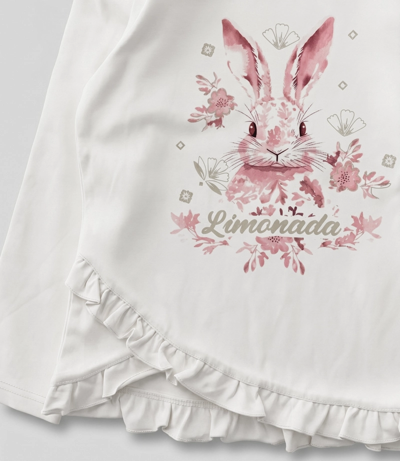 POLERA MANGA LARGA NIÑA CONEJO L11011270478 CORAL LIMONADA - 3