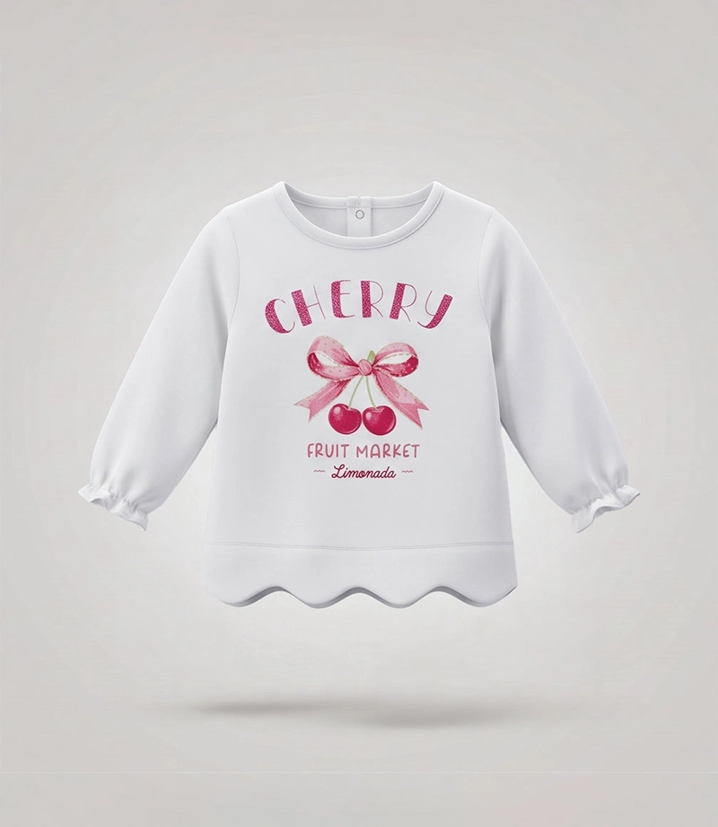 CONJUNTO BEBE CON CHERRY L12221270503 CRUDO LIMONADA - 2