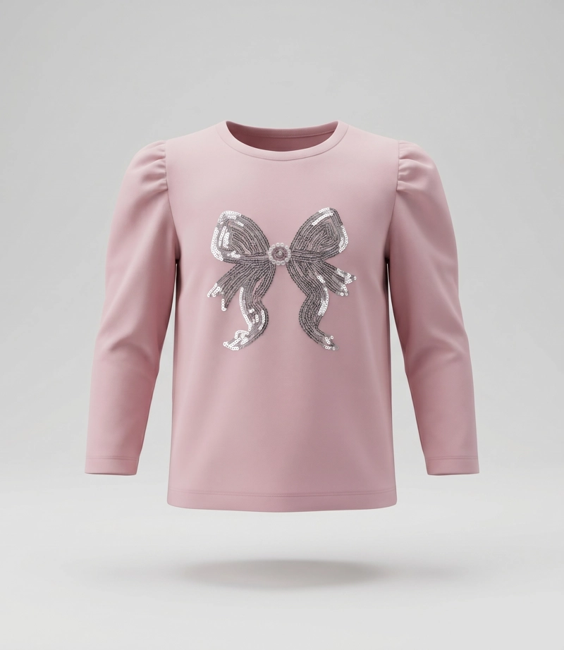 POLERA MANGA LARGA BEBE  L12011270602 ROSADO LIMONADA - 1