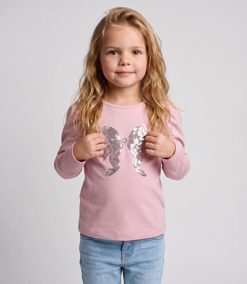 POLERA MANGA LARGA BEBE  L12011270602 ROSADO LIMONADA - 2