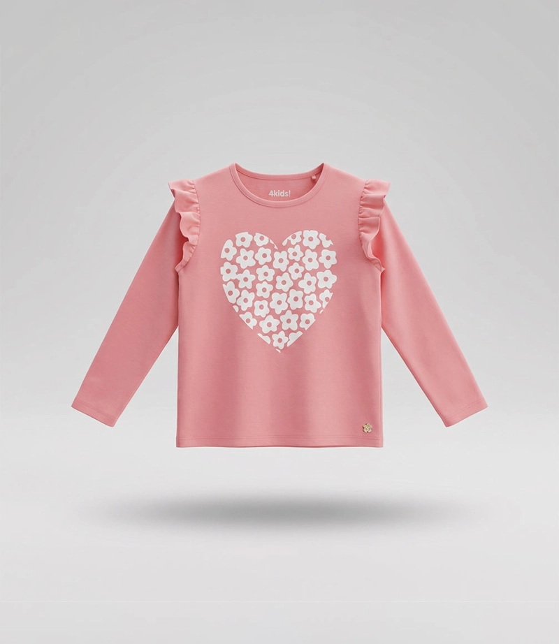 CONJUNTO POLERA MANGA LARGA Y CALZA NIÑA  F11221270302 ROSA - 3