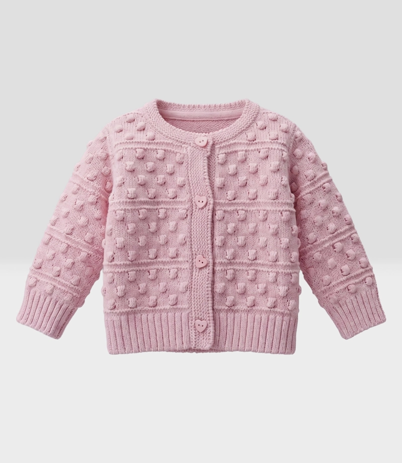 CHALECO RECIEN NACIDA CARDIGAN  L13061270102 ROSADO LIMONADA - 2