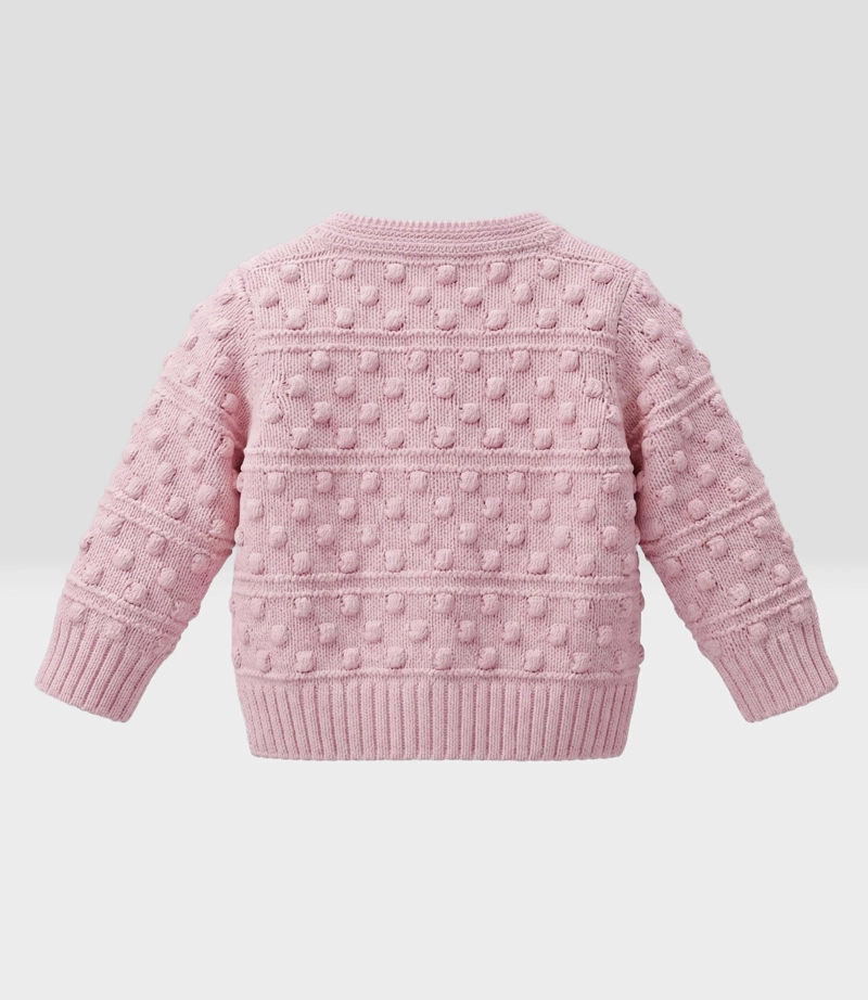CHALECO RECIEN NACIDA CARDIGAN  L13061270102 ROSADO LIMONADA - 3