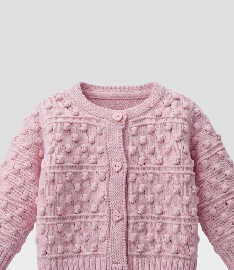 CHALECO RECIEN NACIDA CARDIGAN  L13061270102 ROSADO LIMONADA - 4