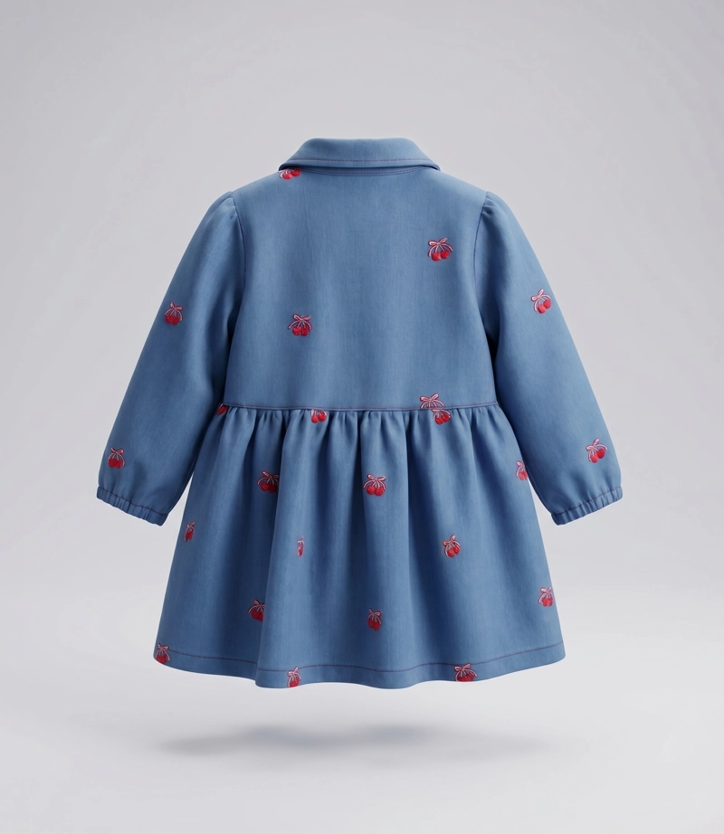 VESTIDO MANGA LARGA BEBE  L12131270574 DENIM CEL LIMONADA - 3